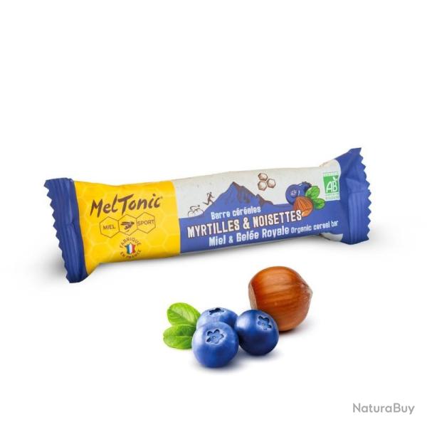 Barre c�r�ales Bio Sans Gluten : Myrtilles Noisettes