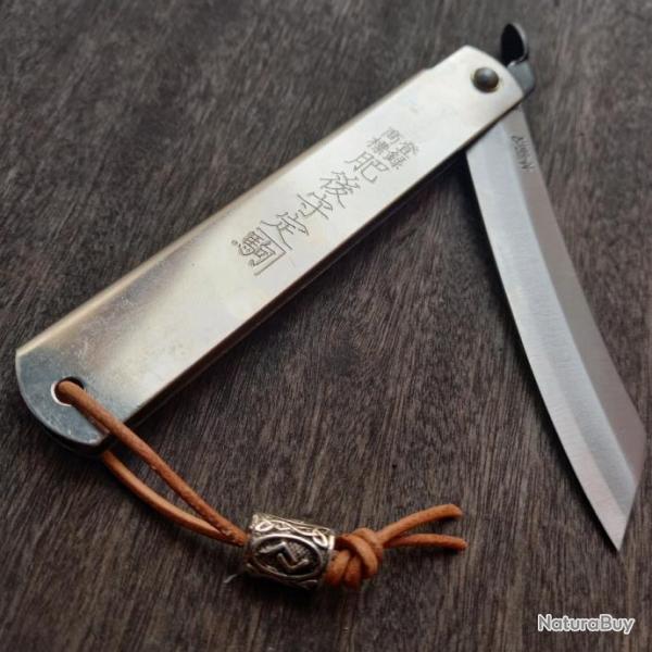 Grand Couteau JAPONAIS HIGONOKAMI Manche en m�tal