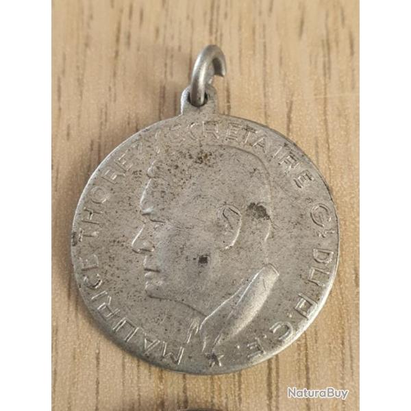 M�daillette m�daille Maurice Thorez secr�taire g�n�ral du PCF Parti Communiste Fran�ais