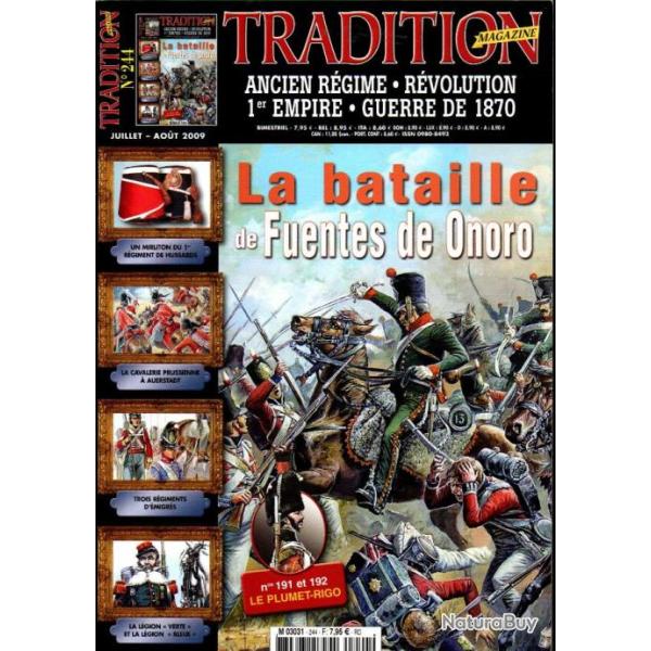 Tradition magazine 244 gendarmerie, mirliton 1er r�giment de hussards 1796-1801, 8e r�giment artille