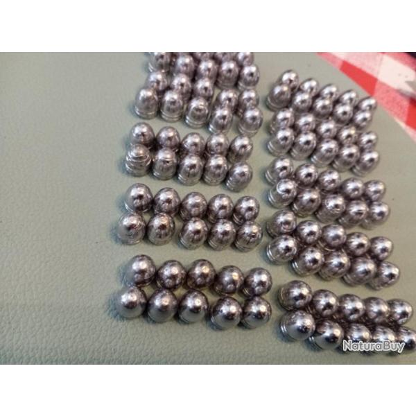 100 Balles Ogivales cal 36  pour poudre noire