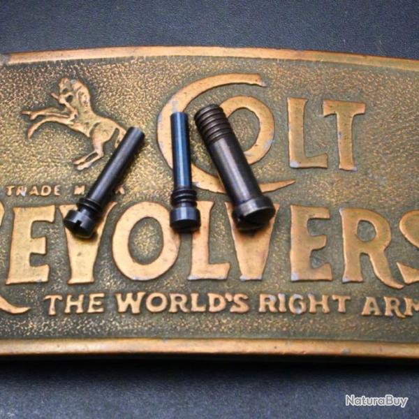 Colt Single Action Army : Les 3 VIS du corps en version bronz�es Colt Peacemaker