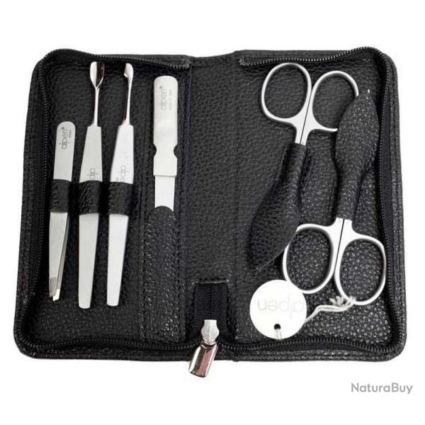 Pochette manucure "6 Pi�ces", Couleur noir [Alpen]