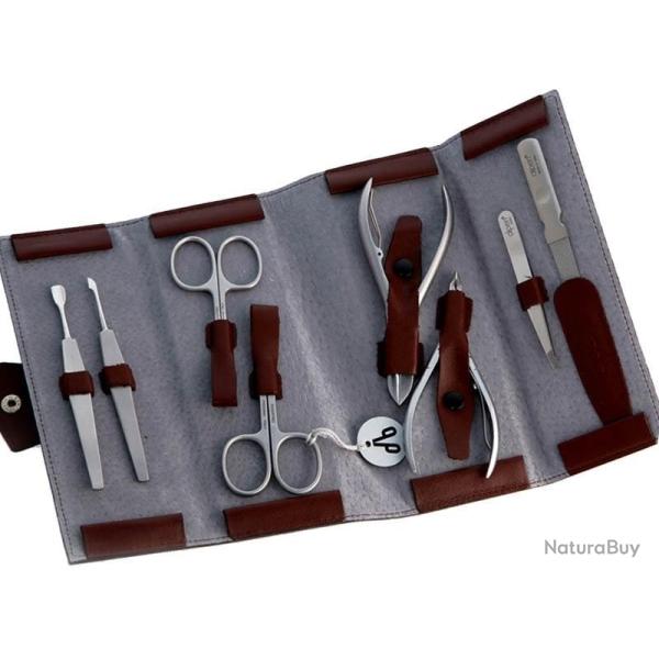 Trousse manucure "8 Pi�ces" � enrouler, Couleur bordeaux [Alpen]