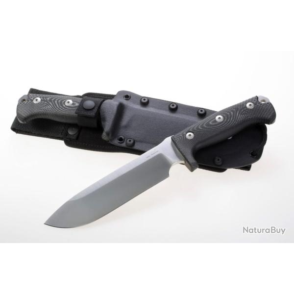 LionSteel the biggest sporting knife by lionSTEEL - Black micarta M7MS Couteau Buschcraft