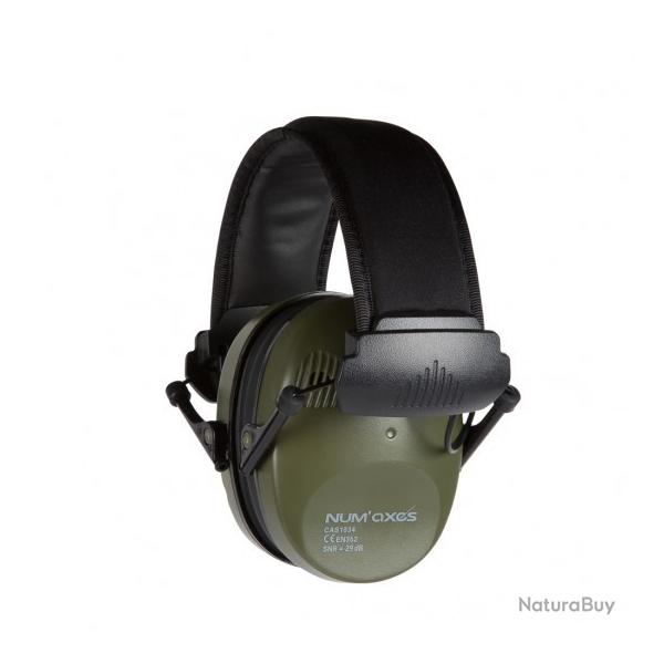 Casque antibruit �lectronique Vert CAS1034 B NUMAXE