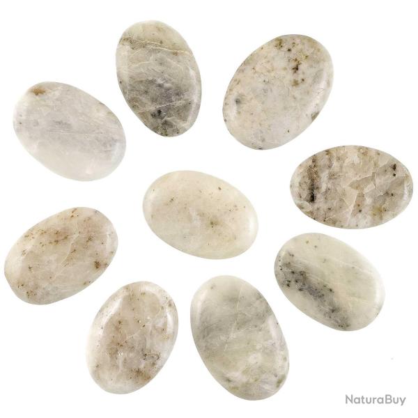 Galet plat calcite blanche - A l'unit�