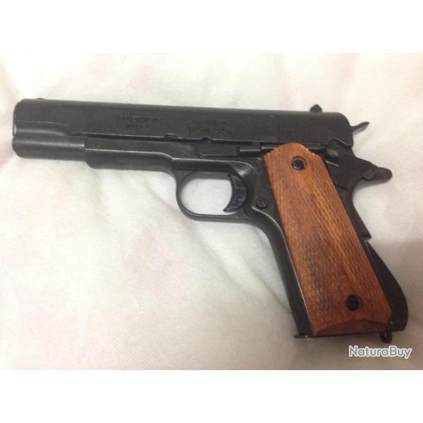 Colt 45 DENIX monobloc  P1 plaquette stri�es  P