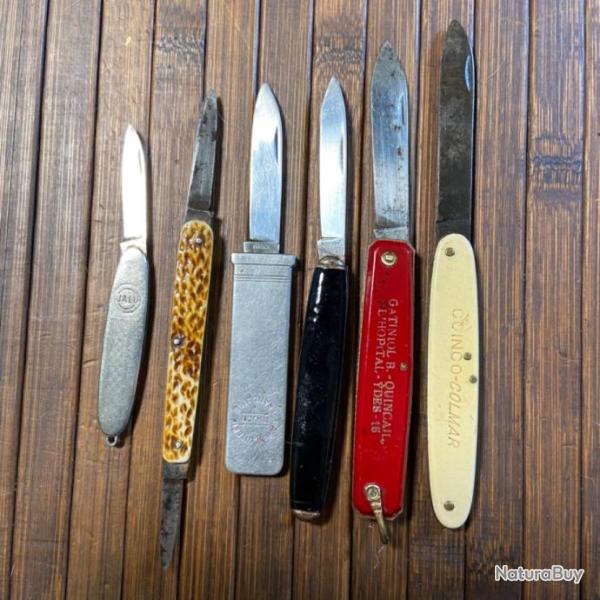 LOT DE MINI COUTEAUX PLIABLE BON �TAT VINTAGE