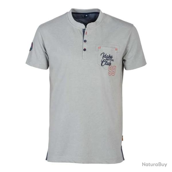 T Shirt Homme Gris Nautical Club Idaho