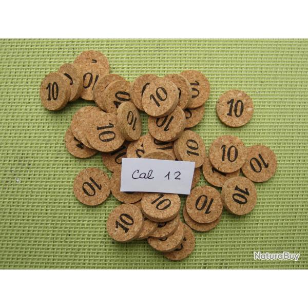 100  Rondelles  tout  li�ge  cal  12  No  10