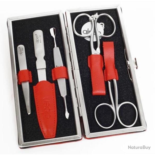 Trousse manucure "5 Pi�ces", Couleur rouge [Alpen]