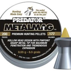 Bo&icirc;te de 200 plombs JSB Predator Metalmag - 4.5 mm