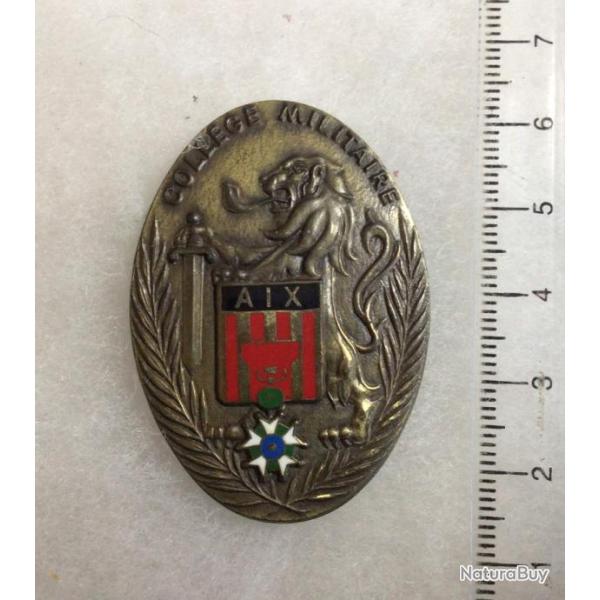 FRANCE ECOLE - Insigne Coll�ge Militaire d'AIX en PROVENCE