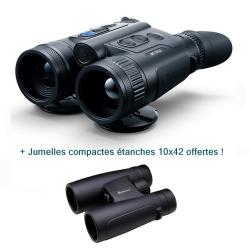 PULSAR MERGER XP35 LRF - Jumelles de vision thermique avec t&eacute;l&eacute;m&egrave;tre + Jumelles 10x42 offertes !