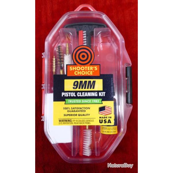 SHOOTER CHOICE 9MM PISTOL CLEANING KIT