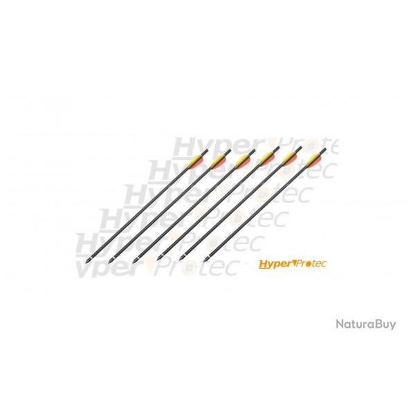 Lot de 6 fl�ches aluminium sp�cial arbal�te 20 pouces - 50 cm