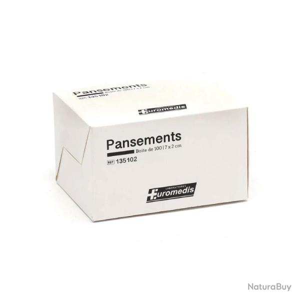 Pansements adh�sifs Euromedis 7x2 cm (lot de 100)