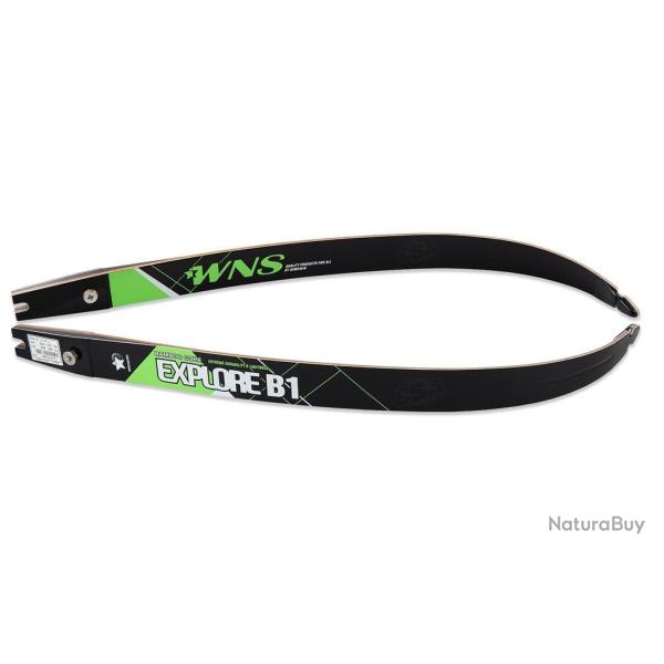 Branches recurve WNS Explore-B1 en fibre de verre et bambou 68" (38 lbs) si poign�e 25" - 66" (40