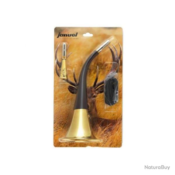 DC 25 ! Ensemble Cornes Januel Pu 40 et 13 cm avec courroie