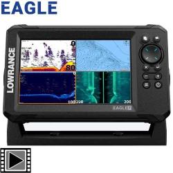 Sondeur GPS Lowrance Eagle 7 Sonde TA TRIPLESHOT HD
