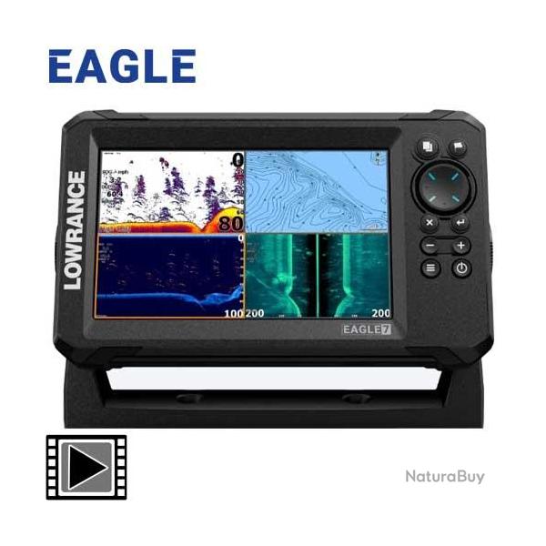 Sondeur GPS Lowrance Eagle 7 Sonde TA TRIPLESHOT HD
