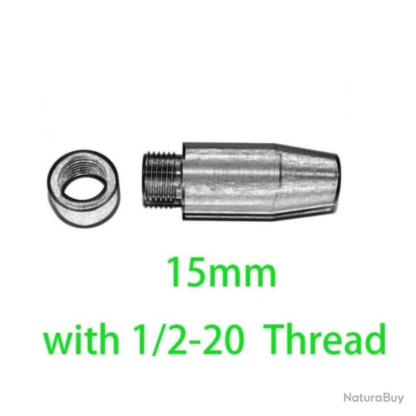 Adaptateur 1/2"-20 pour canon non filet� - Diam�tre 15 mm