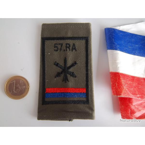 fourreau �paulette compagnie escadron 57 r�giment artillerie