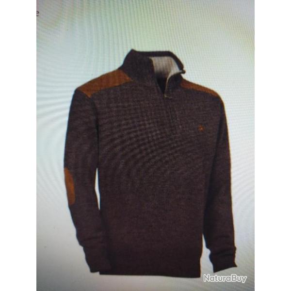 Pro hunt pull fox zipp� marron