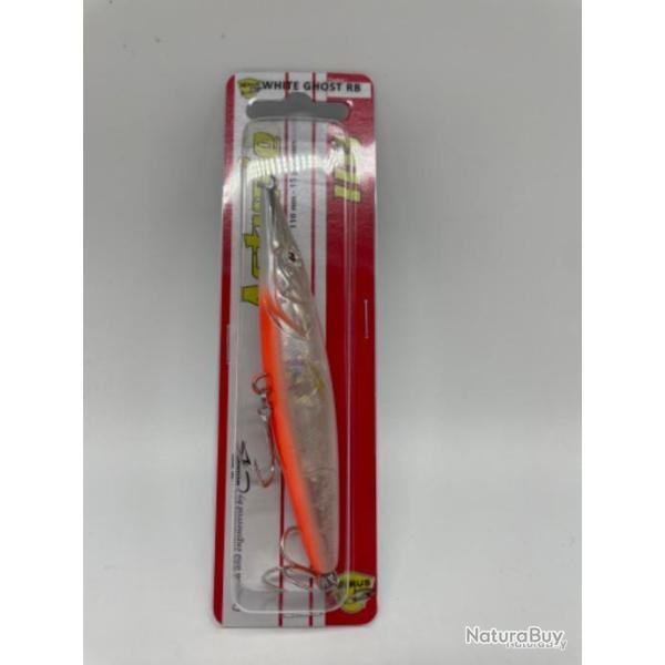 Leurre dur xorus asturie 110 white ghost RB