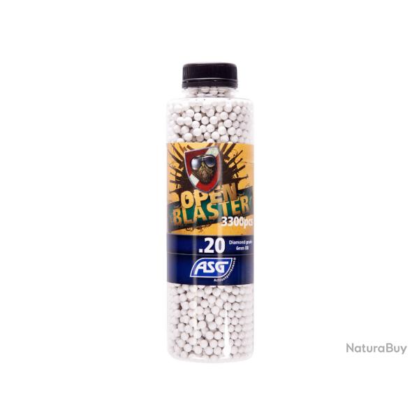 ASG BILLES BIO 0.20G OPEN BLASTER EN BOUTEILLE DE 3300