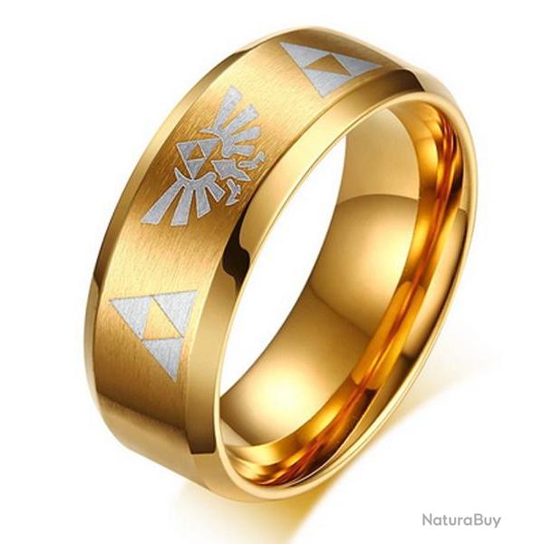 Bague Zelda Anneau Tri Force Link Bijoux Dor� Repliksword