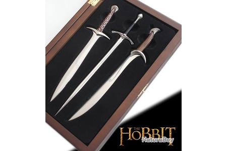 Set 3 Ouvre-lettres Le Hobbit : Glamdring, Sting Et Orcrist - Noble Collection - Neuf