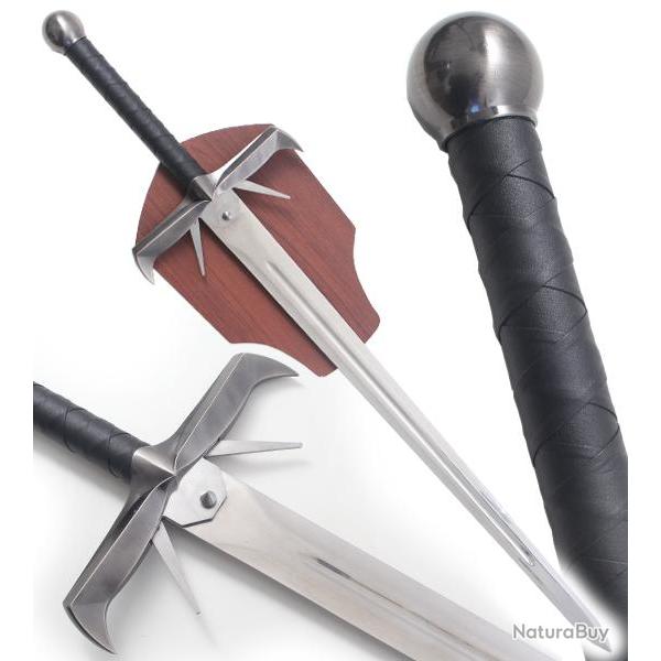 Kurgan Epee Highlander Replique Sabre + Presentoir en Bois Repliksword