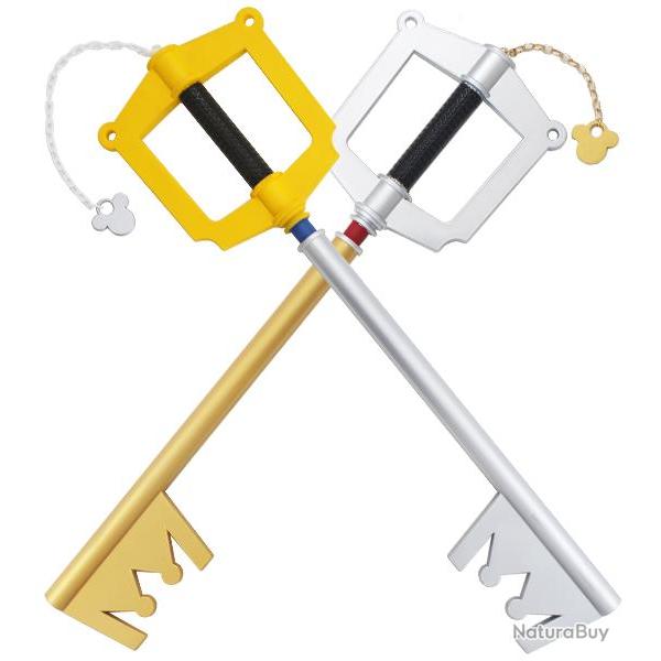 Pack 2 Keyblades en Mousse Kingdom Hearts Mickey Gold Keyblade + Sora Keyblade Epee Cl� Repliksword