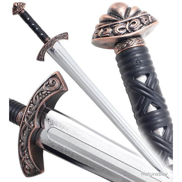 Epee Medievale Lancelot Argent en Polypropylene Epee 1 Main Entrainement Repliksword