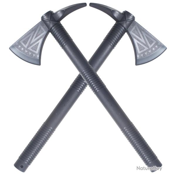 Pack 2 Haches Polypropylene Tomahawk Hachette Plastique Repliksword