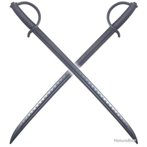 Pack 2 Sabres Polypropylene Epee Pirate Sabre Corsaire Epee 89cm Repliksword
