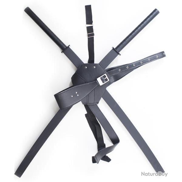 Double Katana Deadpool Epee Sabre Wade Wilson JS2023BK-3 Katana Japonais Repliksword