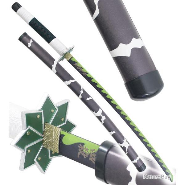 Demon Slayer Katana Sanemi Shinazugawa Epee en Acier Kimetsu No Yaiba Sabre Katana Japonais Repliksw