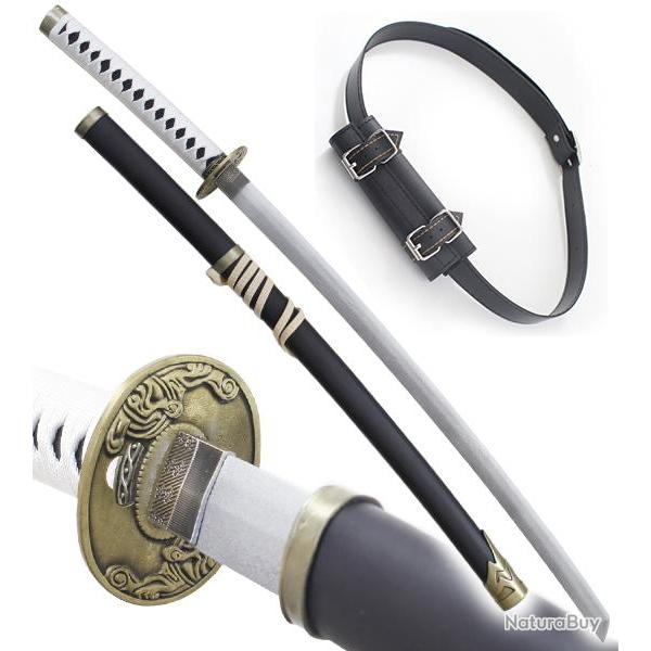 Sabre en Bois Yamato Ep�e de Vergil Devil May Cry Katana Sparda Replique Sabre + Ceinturon Noir Port
