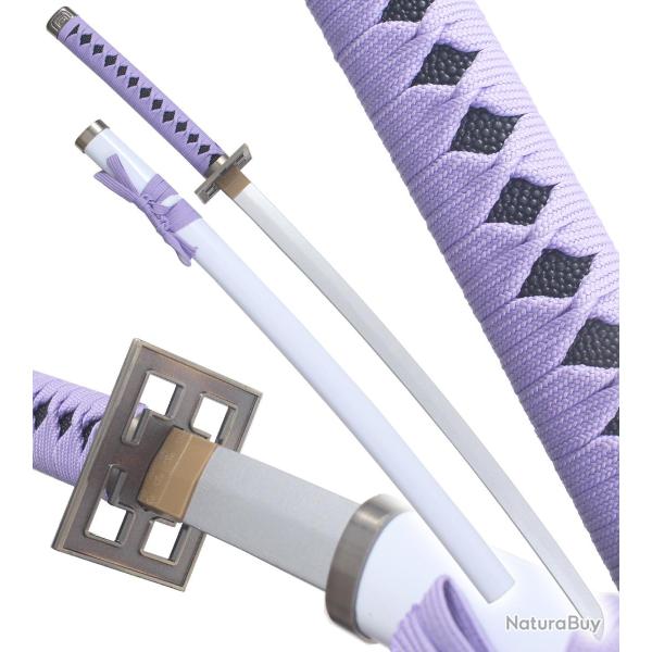 Bleach Katana en Bois Byakuya Sabre Zanpakuto Kuchiki Epee Katana Japonais Repliksword