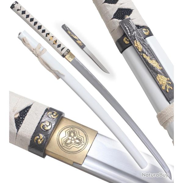 Danzan Shirasaya Forg� Edition White Sabre Tranchant Epee - Maru 1045 Repliksword