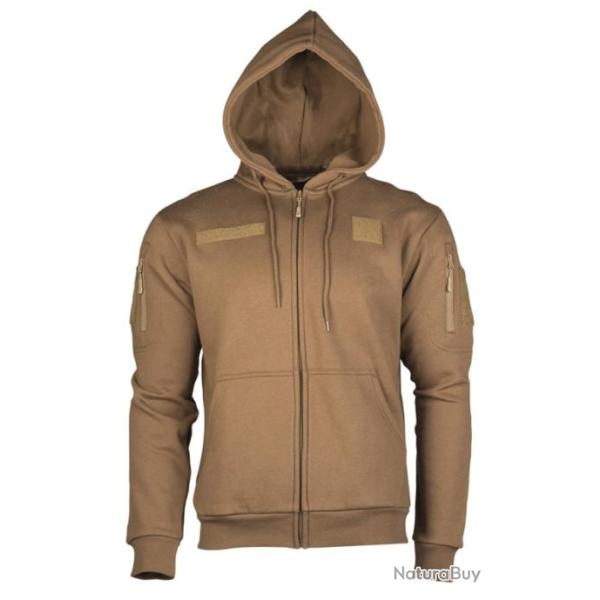 Gilet zipp� style Ranger � capuche sable
