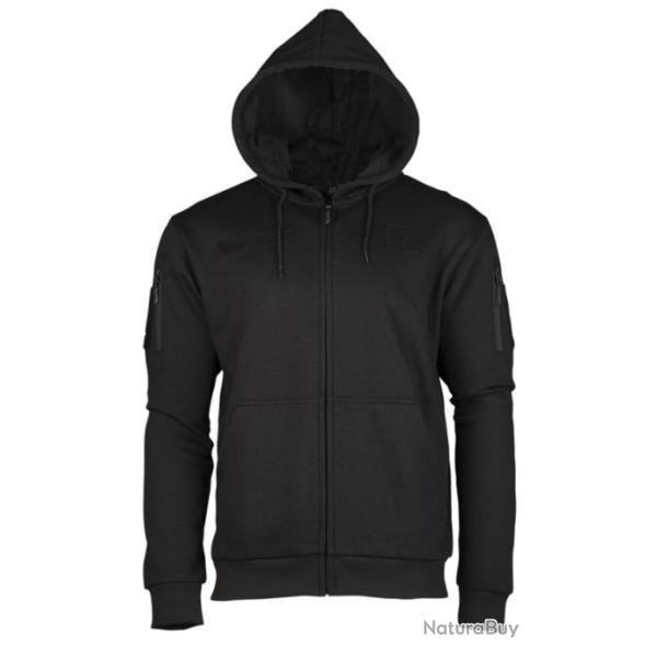 Gilet zipp� style Ranger � capuche noir