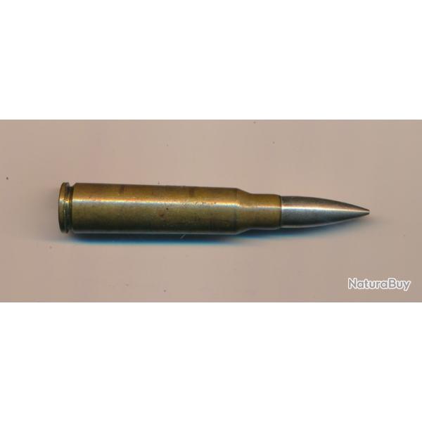 CARTOUCHE 7,5x54  INERTE POUR DEFILE Balle sans noyau amorce inerte Sp�ciale 14 juillet