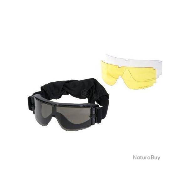 Masque Protection GX-1000 (101 Inc) Noir Transparent / Jaune / Fum�