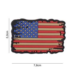 Patch 3D PVC Drapeau Vintage USA (101 Inc)