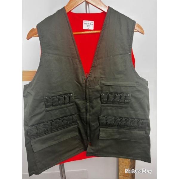 Gilet de Chasse Vercors R�versible Vert/Orange