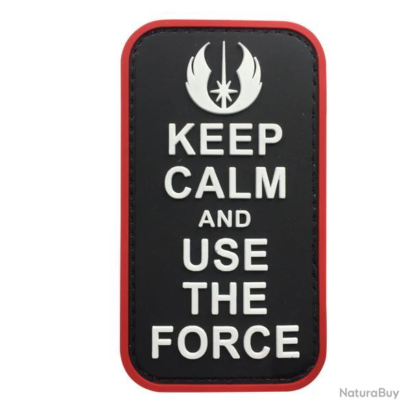 Patch PVC Star Wars Keep Calm and Use the Force